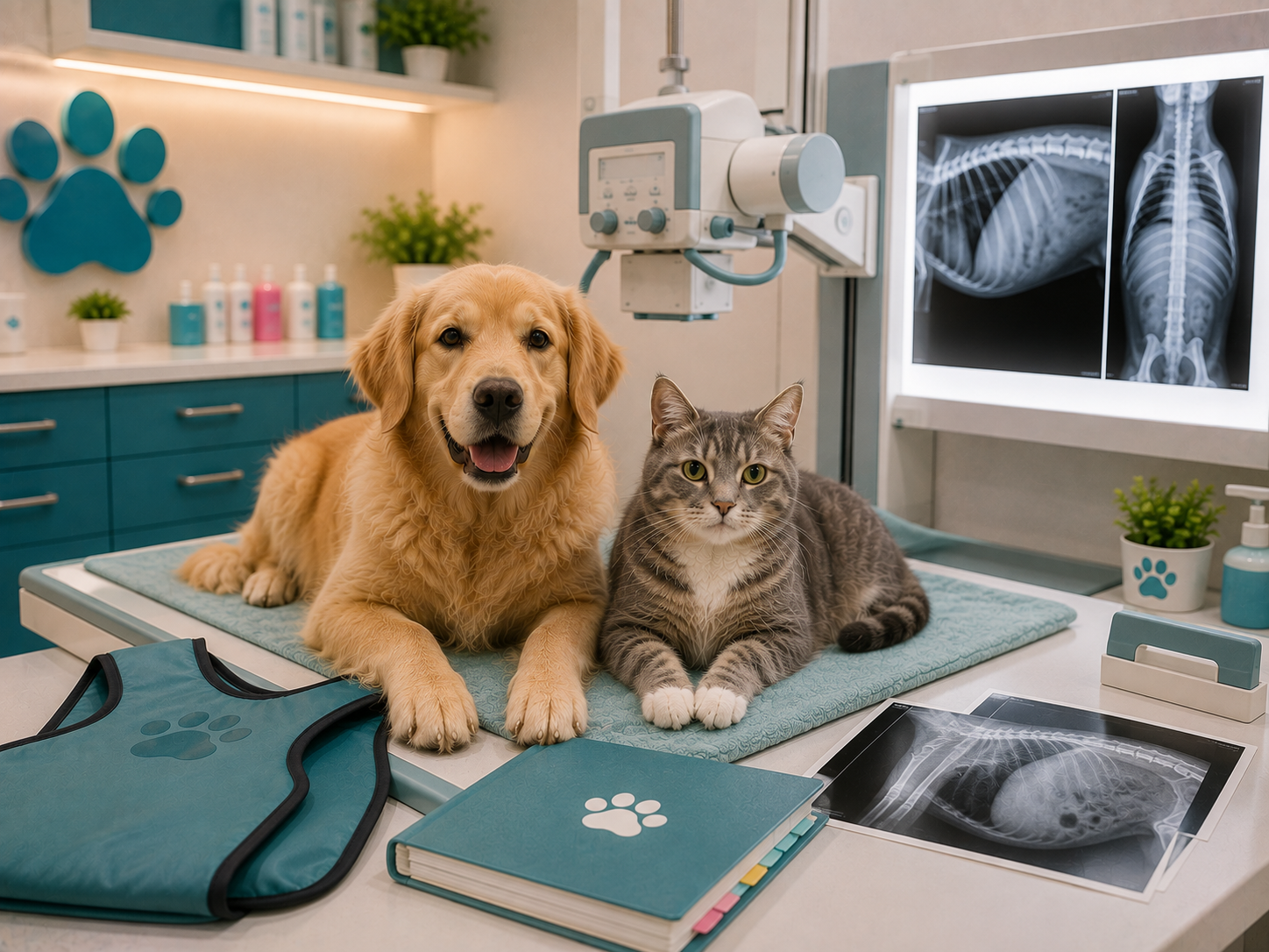 Imagen de radiografía veterinaria